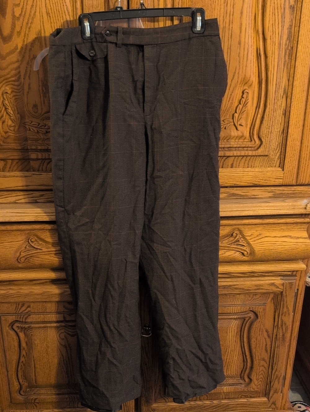Chaps Brown Plaid Woman's Dress Pants